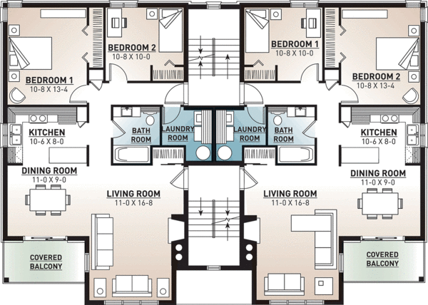 Second Floor Plan for House Plan #149103