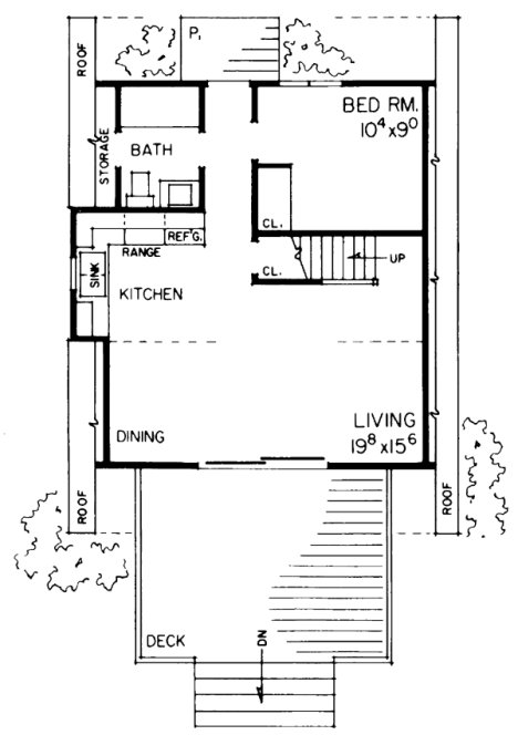 Main Floor Plan for House Plan #521941