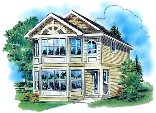 Full Rendering for House Plan #130544