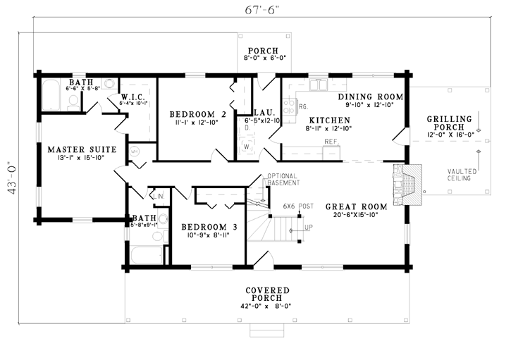 Floorplan for House Plan #316001
