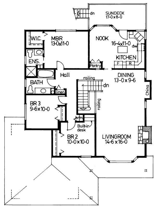 Floorplan for House Plan #200927