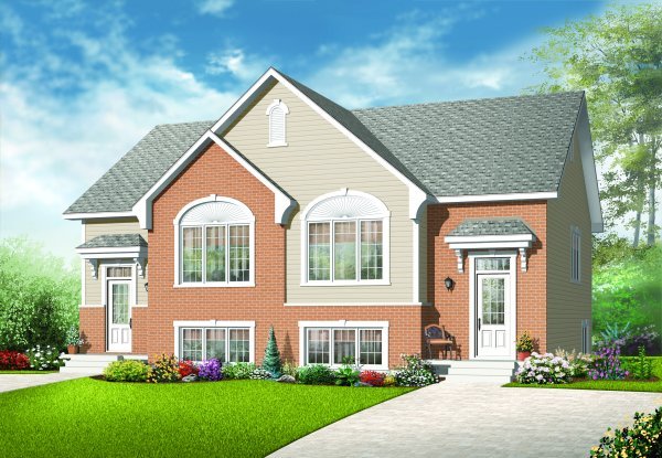 Full Rendering for House Plan #141503
