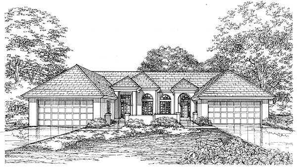 Full Rendering for House Plan #294429
