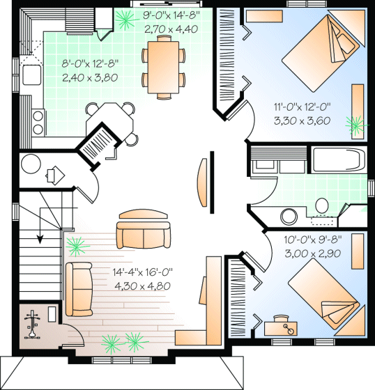 Second Floor Plan for House Plan #146902
