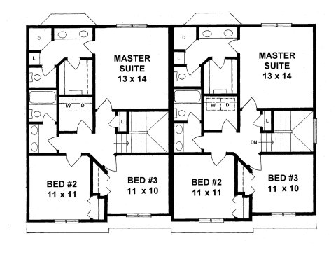 Second Floor Plan for House Plan #358482