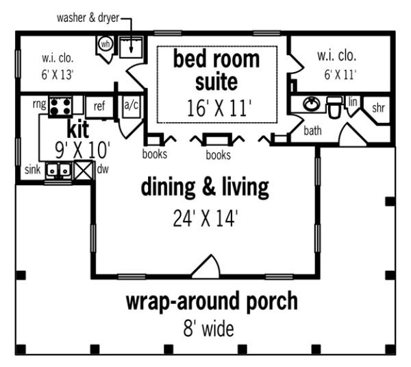 Main Floor Plan for House Plan #481080