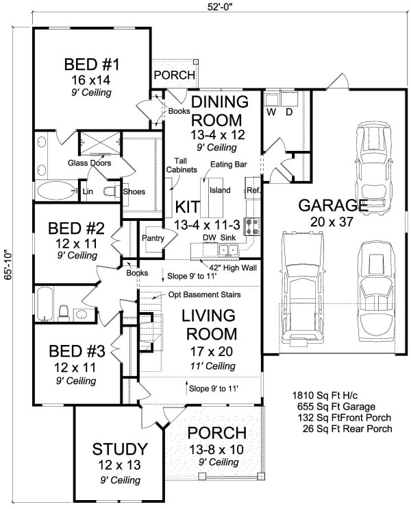 Floorplan for House Plan #246434
