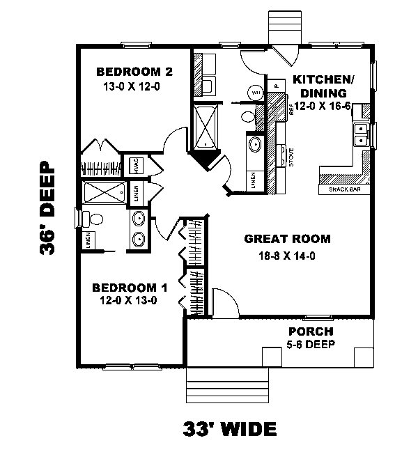 Floorplan for House Plan #430801