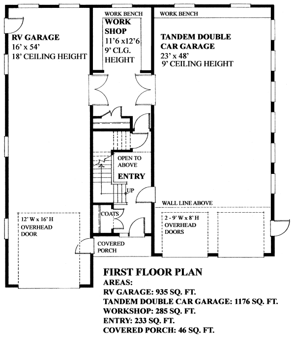 Main Floor Plan for House Plan #269093