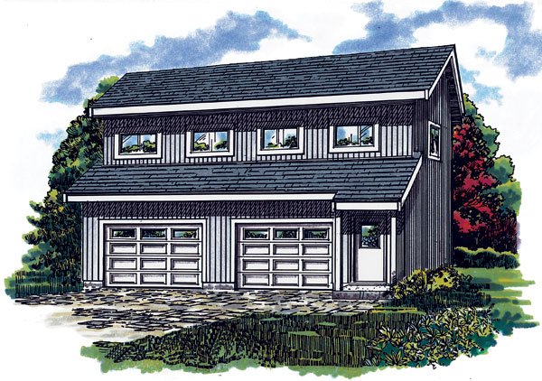 Full Rendering for House Plan #510130