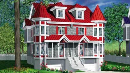 Full Rendering for House Plan #176995