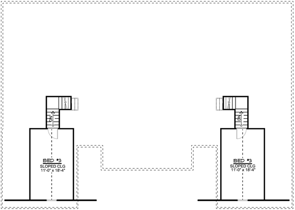 Second Floor Plan for House Plan #750323