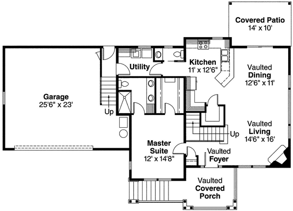 Main Floor Plan for House Plan #345761
