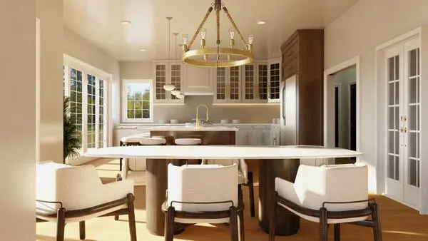 Dining to Kitchen- House Plan #750734