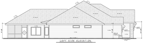 Elevation for House Plan #156932