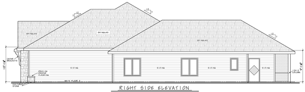 Elevation for House Plan #156932