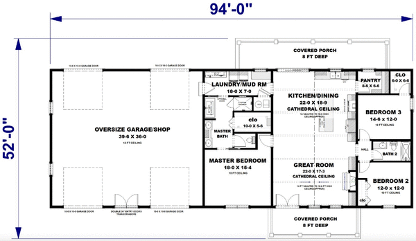 Main Floor Plan for House Plan #432691