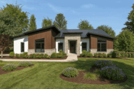 Rear Elevation for House Plan #158302