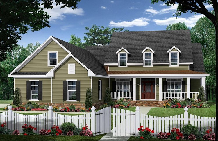 Full Rendering for House Plan #214612