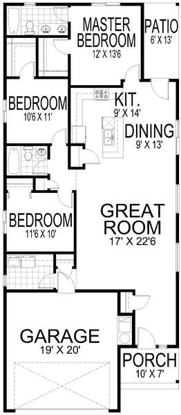Main Floor Plan for House Plan #803941