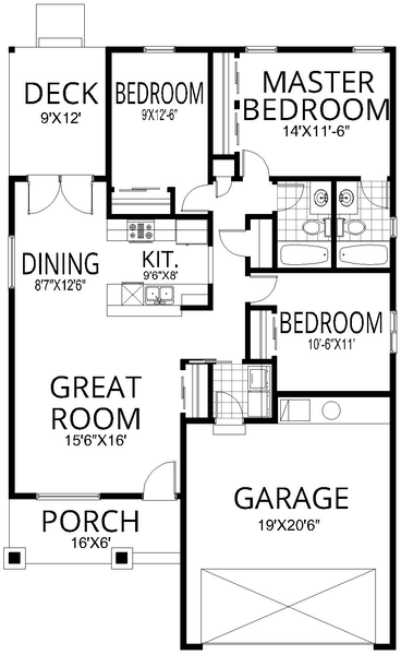 Floorplan for House Plan #800421