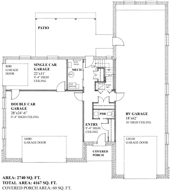 Floorplan for House Plan #267614