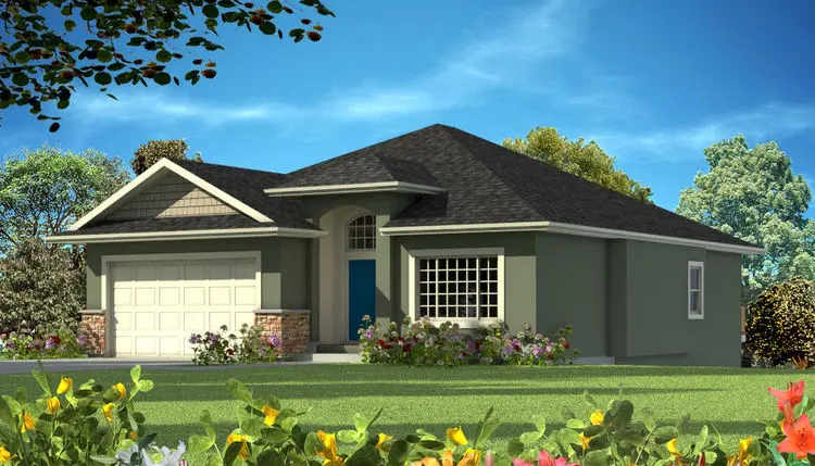 Rendering for House Plan #570351