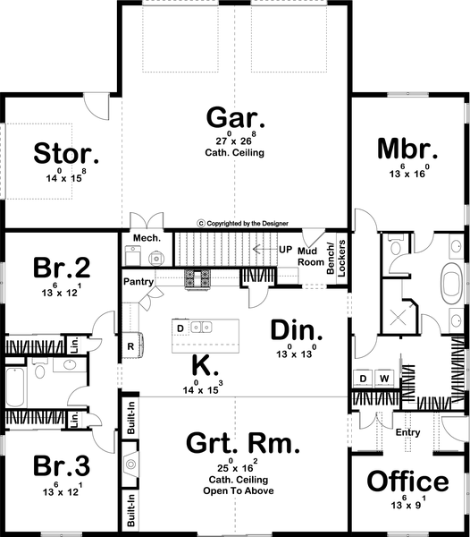 Floorplan for House Plan #703391