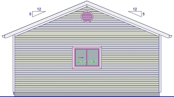Elevation for House Plan #203048