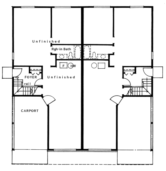 Basement Plan for House Plan #201173