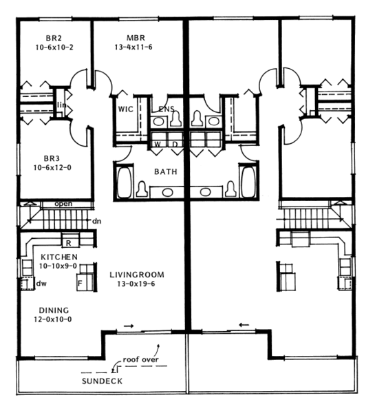 Main Floor Plan for House Plan #201173