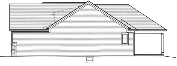 Right Elevation for House Plan #535881