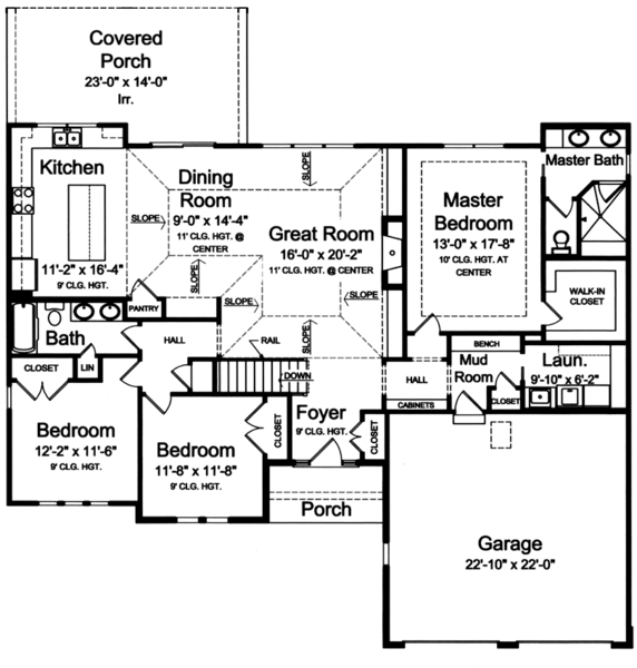 Main Floor Plan for House Plan #535881