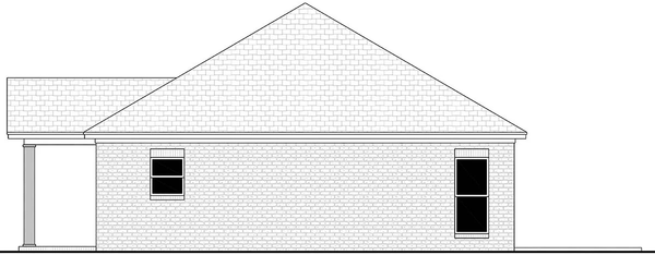 Right Elevation for House Plan #301992