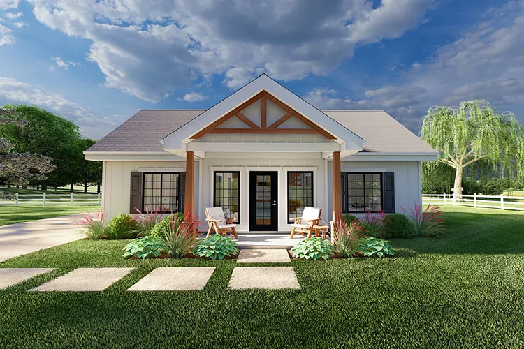 Full Rendering for House Plan #580800