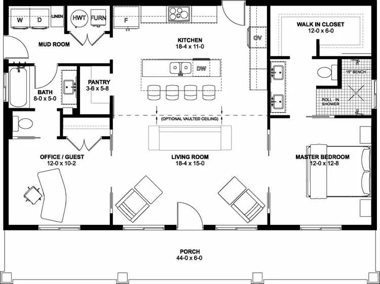 Main Floor Plan for House Plan #581188