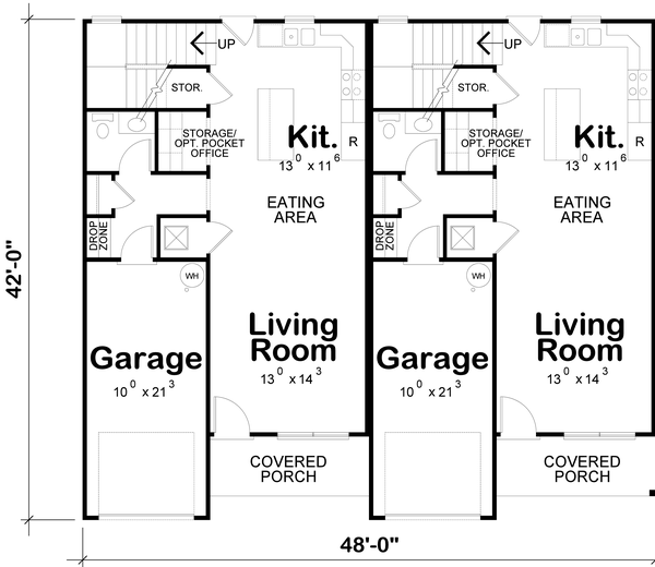 Main Floor Plan for House Plan #158703