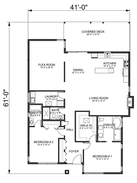 Main Floor Plan for House Plan #467291