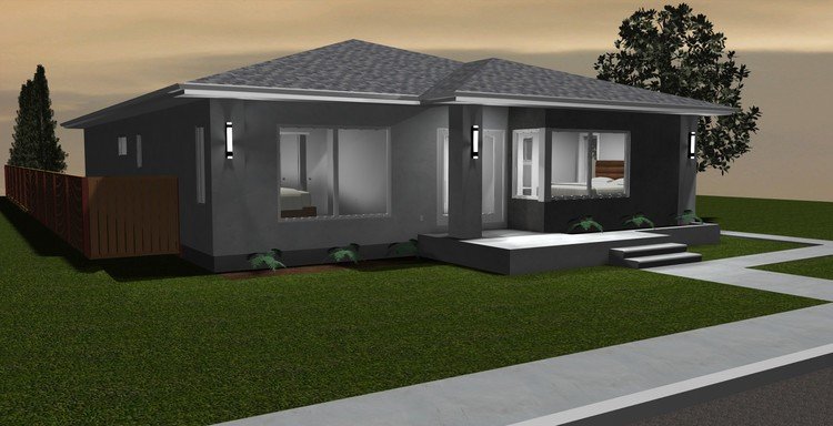 Full Rendering for House Plan #467291