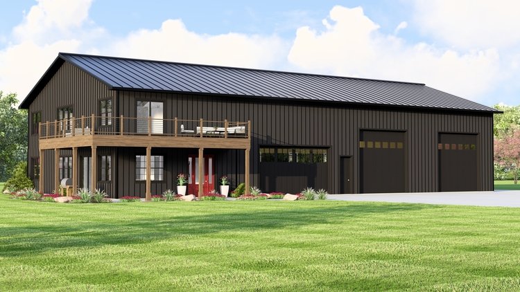 Full Rendering for House Plan #756442