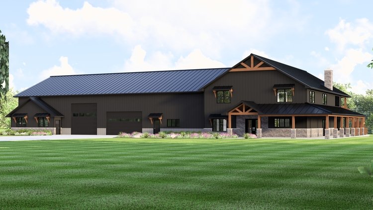 Full Rendering for House Plan #751877