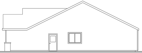 Right Elevation for House Plan #348671