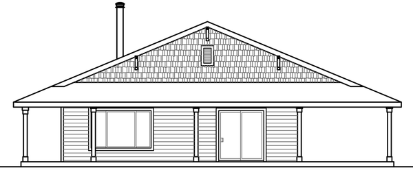 Right Elevation for House Plan #346712