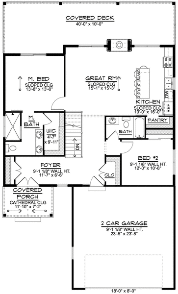 Floorplan for House Plan #759521