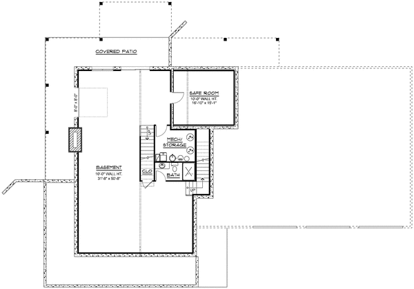 Basement Plan for House Plan #755113