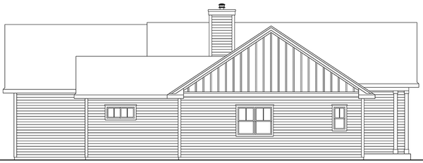 Right Elevation for House Plan #345913