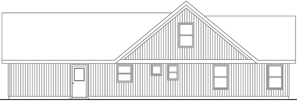 Rear Elevation for House Plan #346451