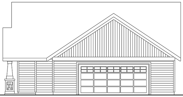 Right Elevation for House Plan #346451