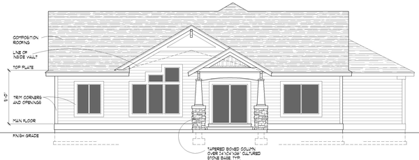 Elevation for House Plan #805241