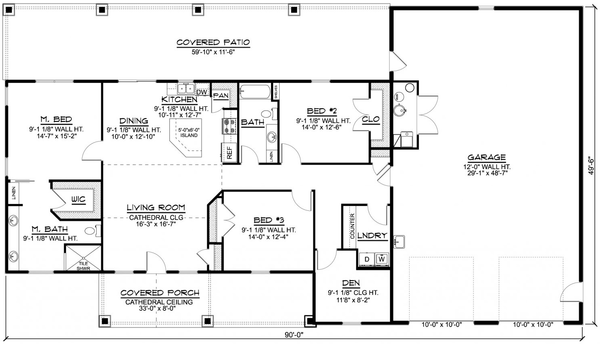 Main Floor Plan for House Plan #756981